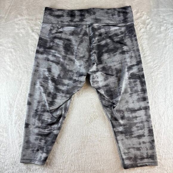 Spalding Capri Leggings Speed-Dri Women's 1X Gray Athletic / Athleisure - Picture 3 of 11